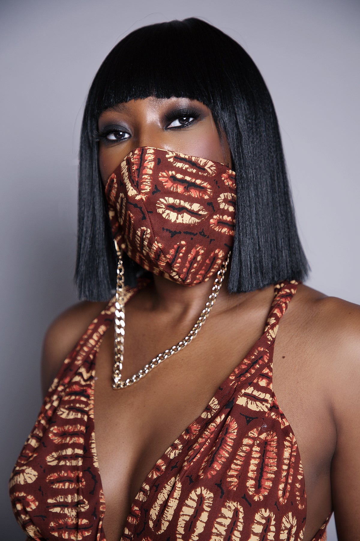 Tiwari Face Mask with Chain