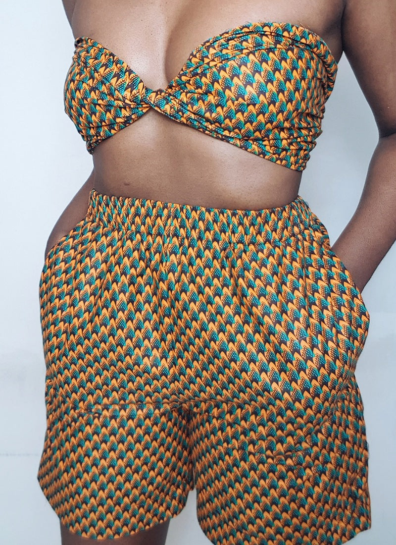 Sade Orange Shorts