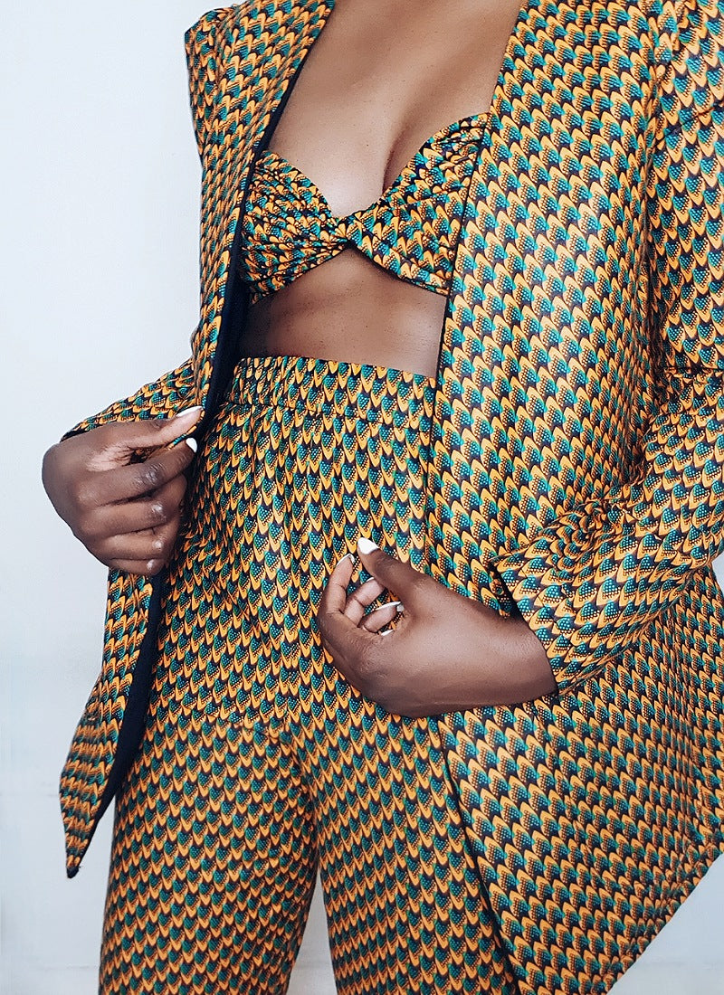 Sade Orange Crop Top